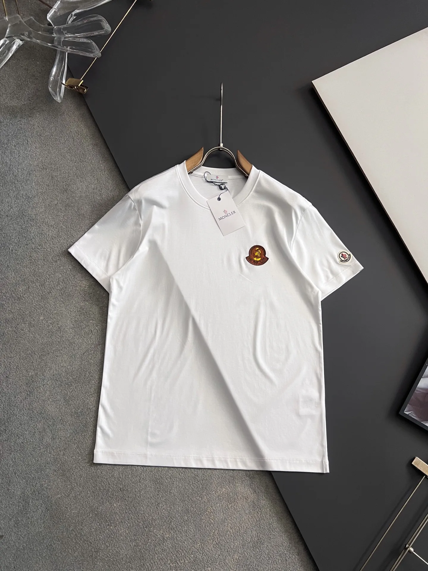 蒙口 双股丝光进口牛奶丝T恤