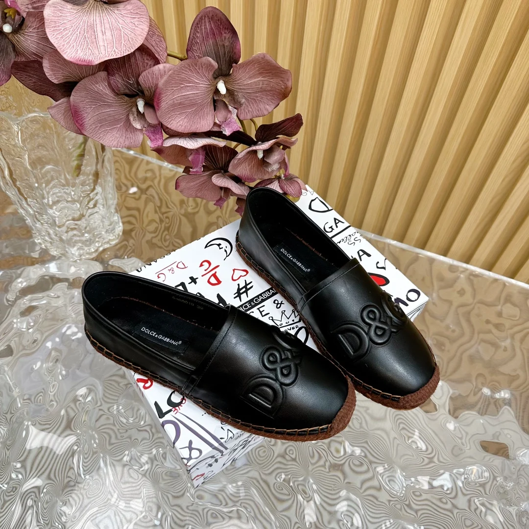 杜嘉班纳 高版本麻底印花渔夫鞋 杜嘉班纳 高版本麻底印花渔夫鞋