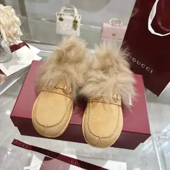 Wool Fashion Snow Boots Replica Gucci Womens Boots