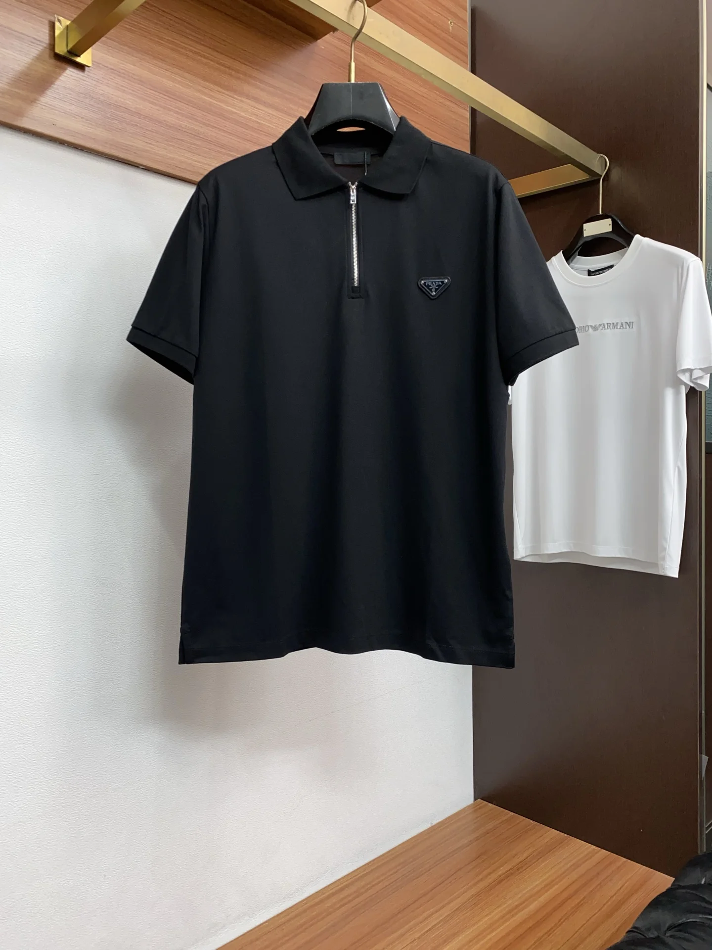 普拉达 2066春夏新款男士短袖Polo衫