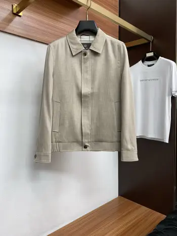  2026新款男士休闲棉针织拼接西装翻领夹克外套 高仿诺悠翩雅西服/西装