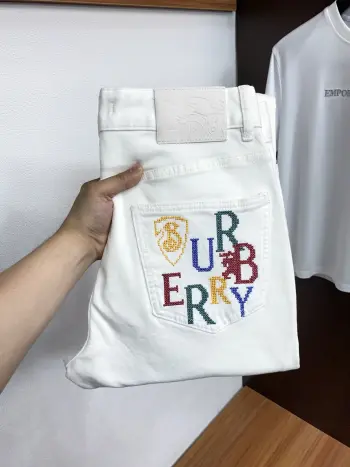 Spring and summer new slim straight-leg jeans Replica Burberry Jeans