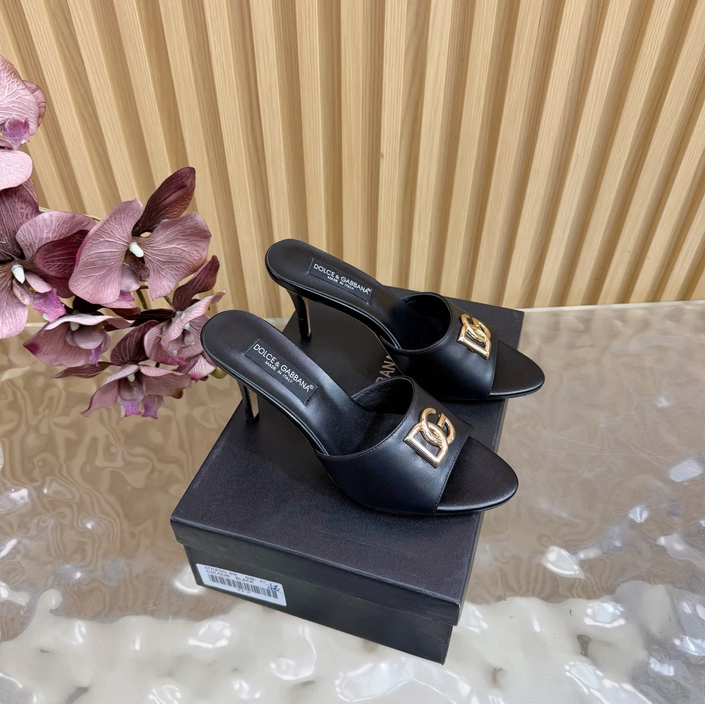 杜嘉班纳 绝美复古凉拖 意式经典奢华高跟鞋