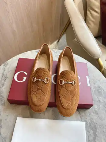 Jordaan系列饰马衔扣乐福鞋 高仿古奇女士皮鞋/乐福鞋