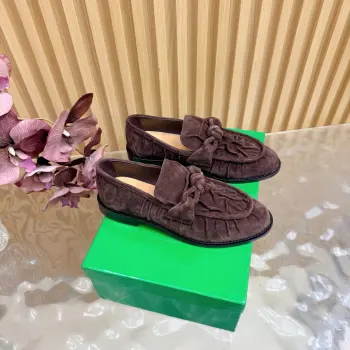 Metallic Twisted Shoes and Loafers Replica Bottega Veneta Womens Loafers and Dress Shoes