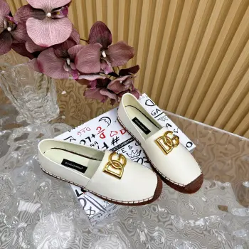 高版本麻底印花渔夫鞋 高仿杜嘉班纳女士休闲鞋/板鞋