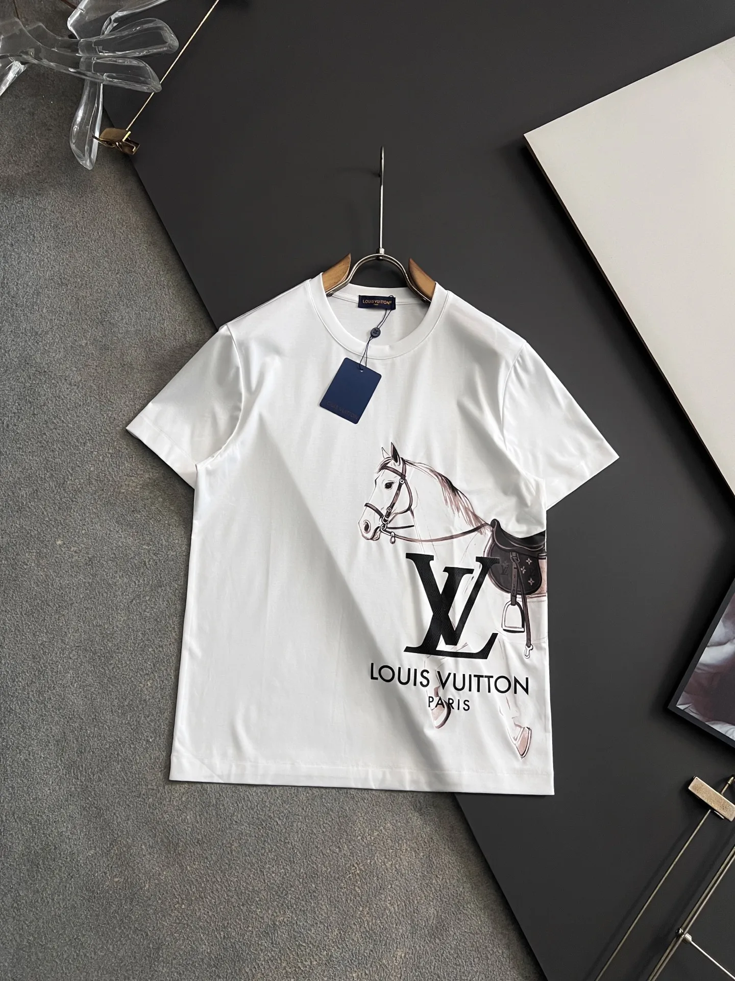 LV 双股丝光进口牛奶丝T恤