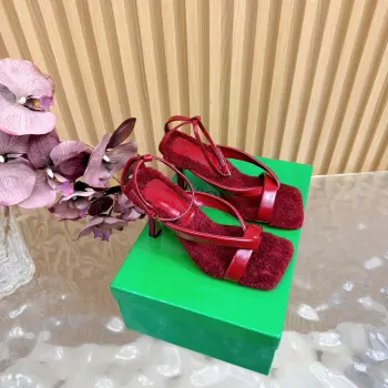 Adamo Series Wool High-Heeled Sandals Replica Bottega Veneta Womens Sandals and Slides