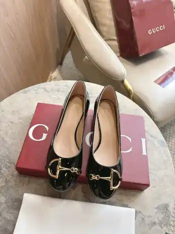 超大号半马衔扣 女士芭蕾舞鞋 高仿古奇女士皮鞋/乐福鞋