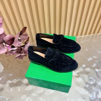 Metallic Twisted Shoes and Loafers Replica Bottega Veneta Womens Loafers and Dress Shoes