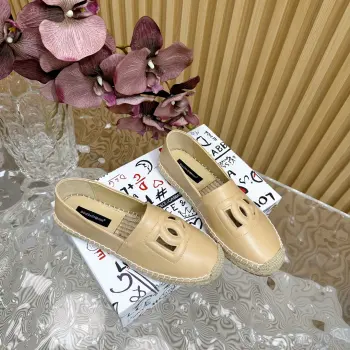 高版本麻底印花渔夫鞋 高仿杜嘉班纳女士休闲鞋/板鞋