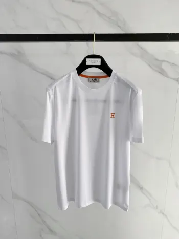 Latest men s round neck short sleeve Replica Hermes Tshirts and Polos