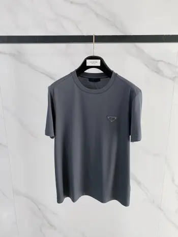 Round neck short sleeves Replica Prada Tshirts and Polos
