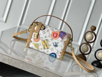 M14606 复古帆布手袋 女士斜挎包 高仿LV女包