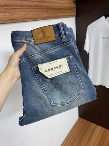 2026早春最新款老钱风牛仔裤 高仿布鲁内洛库奇内利牛仔裤