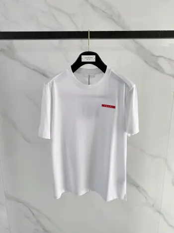 Latest men s round neck short sleeve Replica Prada Tshirts and Polos