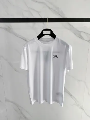 Round neck short sleeve Replica Prada Tshirts and Polos