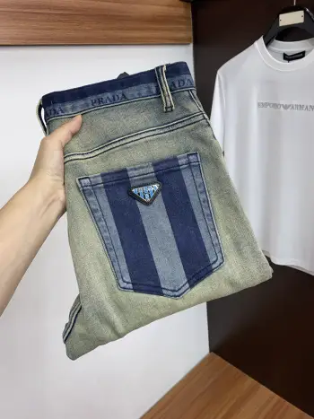 26 New Model Market Exclusive Customized Imported Denim Jeans Replica Prada Jeans