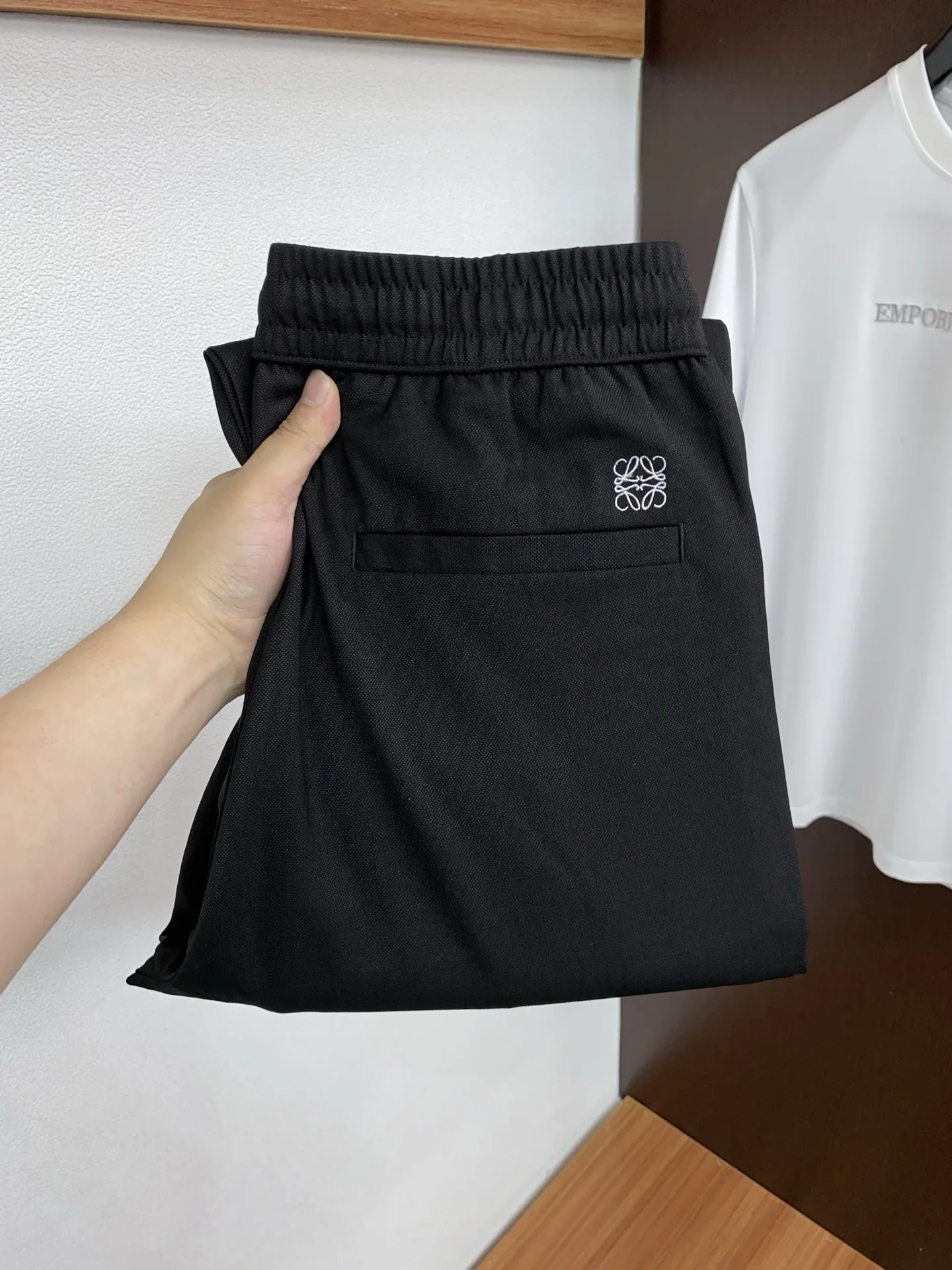 罗意威 男士棉麻休闲裤