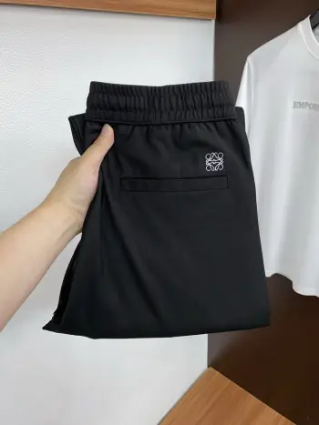 Men s Cotton-Linen Casual Pants Replica Loewe Pants and Trousers