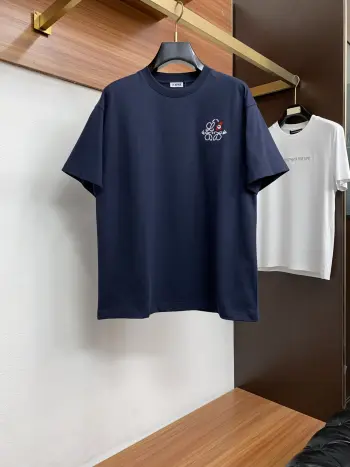 New Round Neck Short Sleeve T-Shirt Replica Loewe Tshirts and Polos