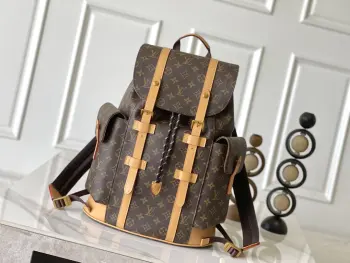 M14038 老花黑格小号双肩包 双肩包 高仿LV双肩包