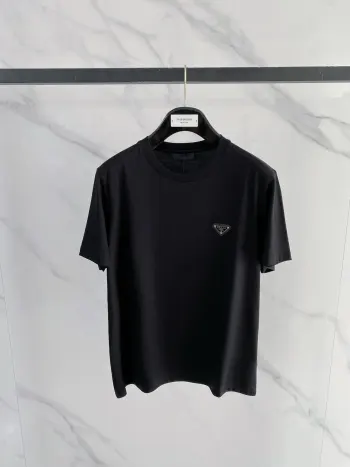 Round neck short sleeves Replica Prada Tshirts and Polos