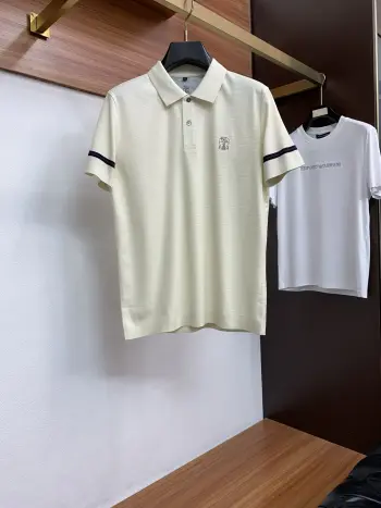 2026春夏新款男士短袖齐脚针织Polo衫 高仿布鲁内洛库奇内利T恤/POLO衫