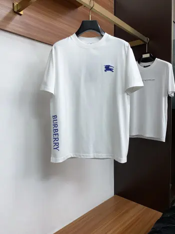 Round neck men s short sleeve T-shirt Replica Burberry Tshirts and Polos