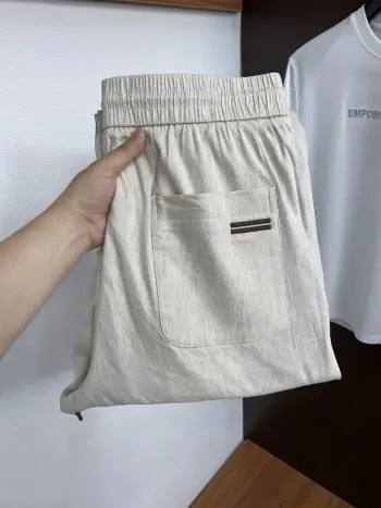  麻料休闲裤 高仿杰尼亚休闲裤/西裤