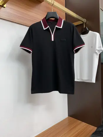 2026 Classic Fashion Polo Shirt with Short Sleeves and Lapel Replica Gucci Tshirts and Polos