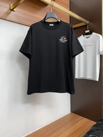 New Round Neck Short Sleeve T-Shirt Replica Loewe Tshirts and Polos