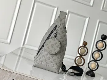 M14916 Full Leather Embossed Chest Bag Replica Louis Vuitton belt bags