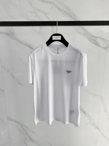 Round neck short sleeve Replica Prada Tshirts and Polos
