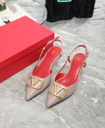 Heightened by 4 centimeters classic backless sandals Replica  Valentino Garavani Womens Sandals and Slides