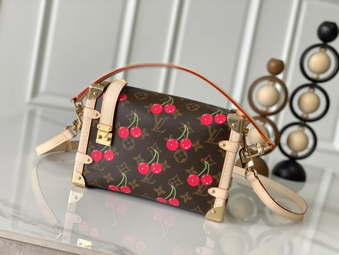 LV M14278 牛皮加固金属包角中号手袋 女士斜挎包 LV M14278 牛皮加固金属包角中号手袋 女士斜挎包