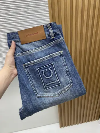 2026 Early Spring Latest Style Jeans Replica Ferragamo Jeans
