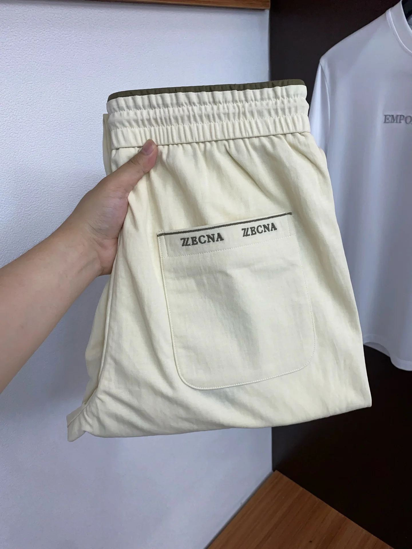 杰尼亚 2026春夏新款 麻料休闲裤 