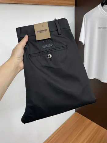 Original men s suit casual pants Replica Burberry Pants and Trousers