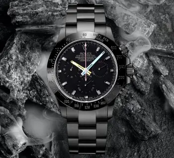 7750 最新第四代迪通拿精钢全黑款腕表 男士机械腕表 高仿劳力士男士腕表