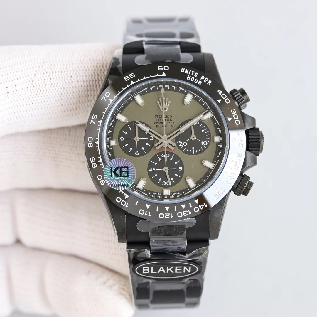 劳力士 7750 第六代迪通拿碳黑复刻机芯腕表 男士机械腕表