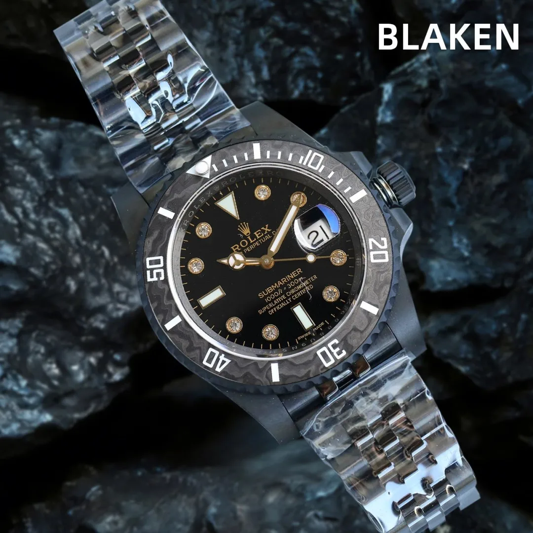 劳力士 最新升级BLAKEN款水鬼系列男表 男士机械腕表