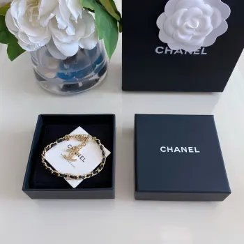 Fragrant leather chain small C bracelet Replica Chanel Necklaces