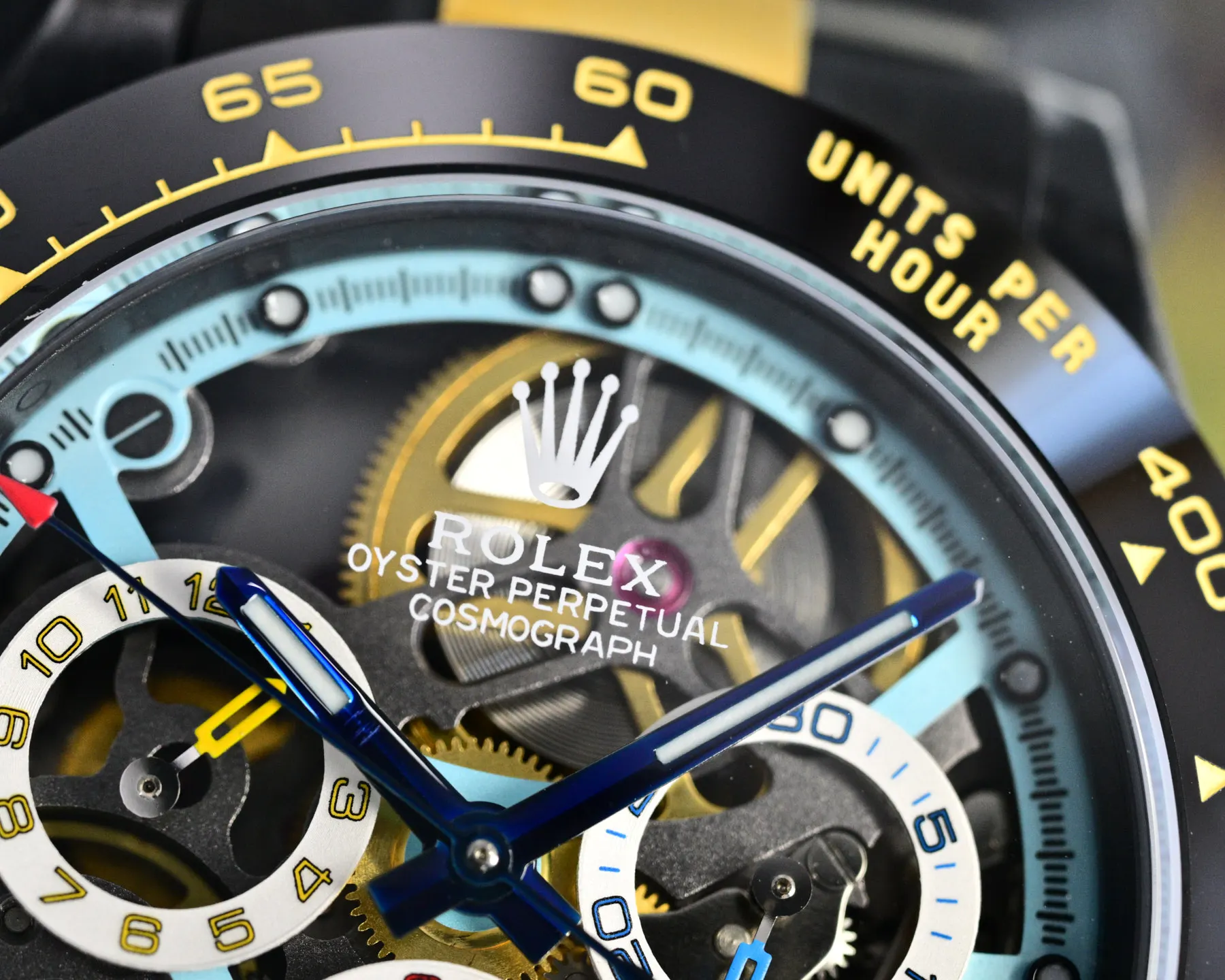 劳力士 第六代迪通拿碳黑复刻版 镂空男表 男士机械腕表