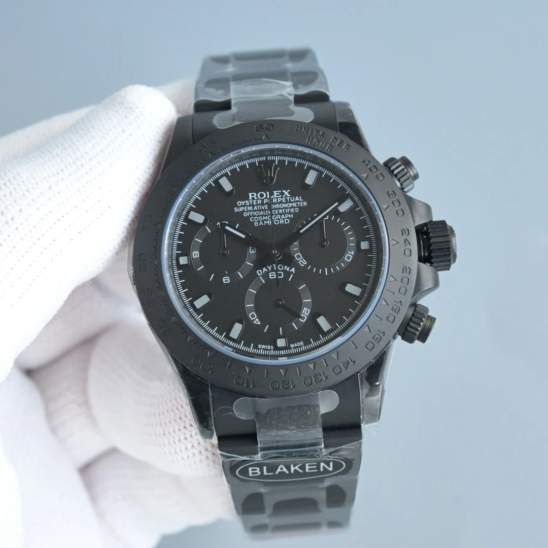 劳力士 7750 第六代迪通拿碳黑复刻机芯腕表 男士机械腕表