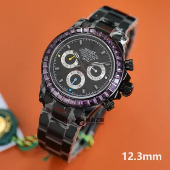 7750 904L精钢材 第四代迪通拿精钢全黑腕表 男士机械腕表 高仿劳力士男士腕表