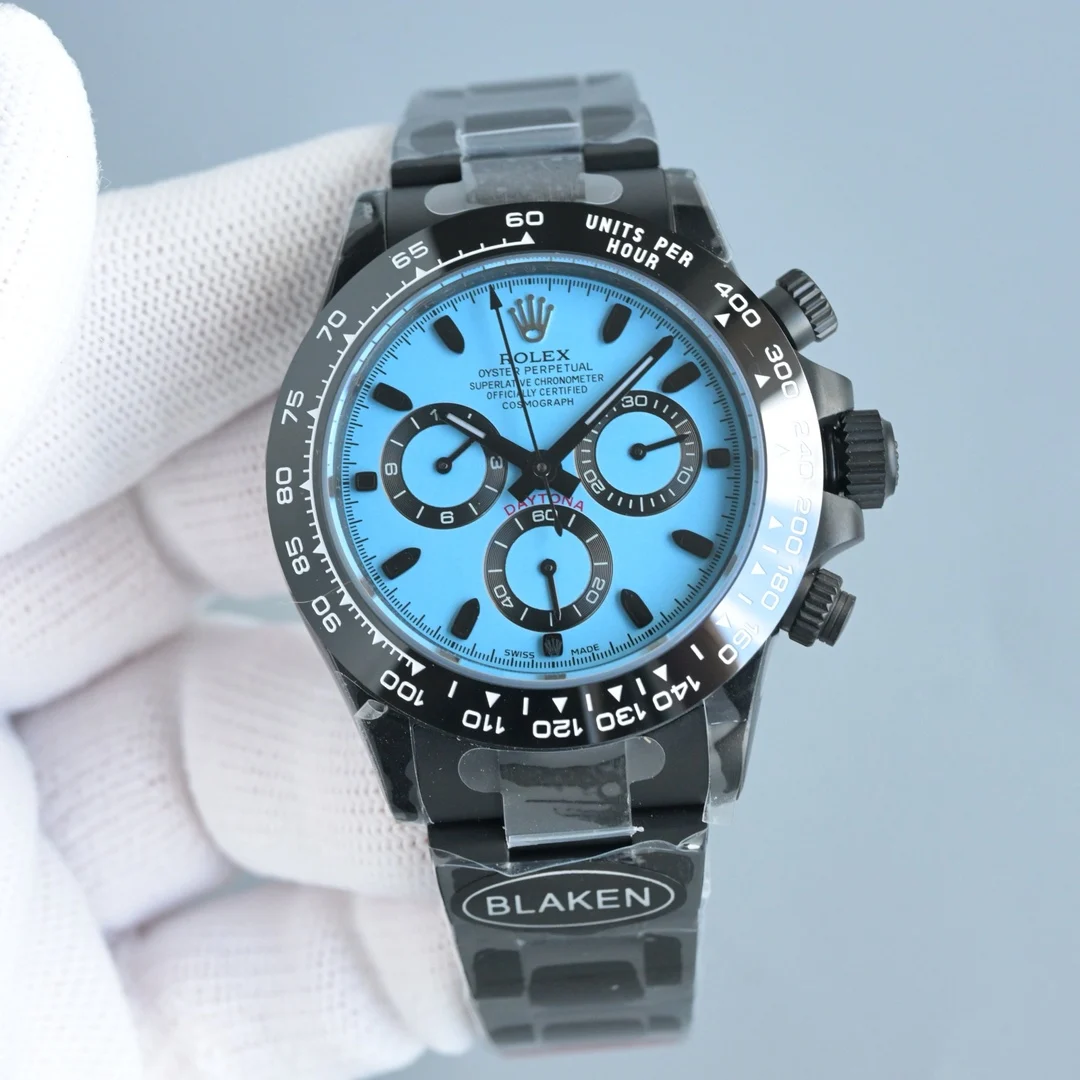 劳力士 7750 第六代迪通拿碳黑复刻机芯腕表 男士机械腕表