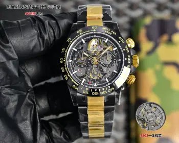 第六代迪通拿碳黑复刻版 镂空男表 男士机械腕表 高仿劳力士男士腕表