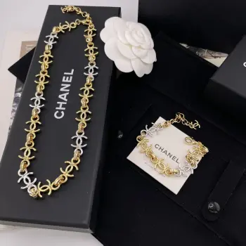 Xiang Xiaohao gold and silver C bracelet/necklace Replica Chanel Necklaces
