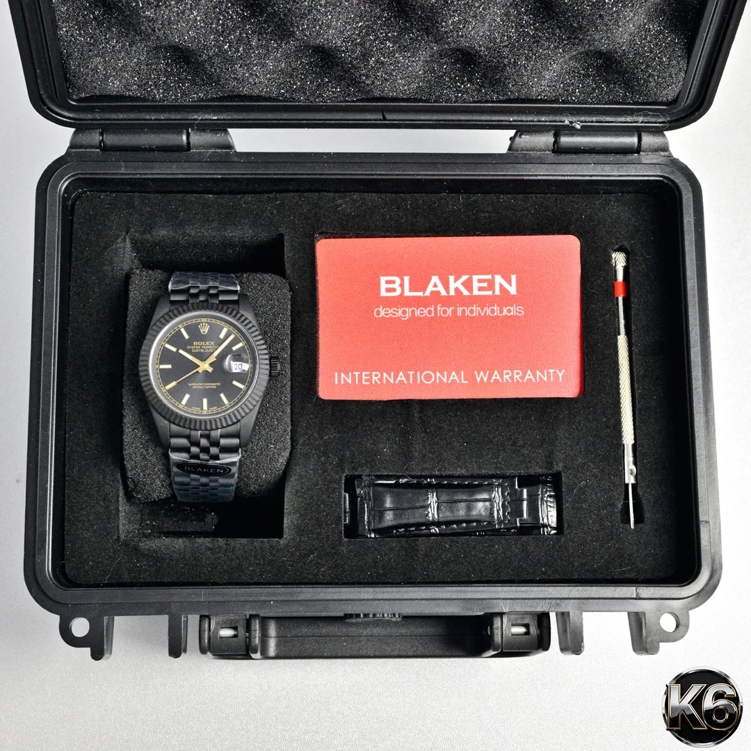 劳力士 劳力士日志型 全黑男表 男士机械腕表